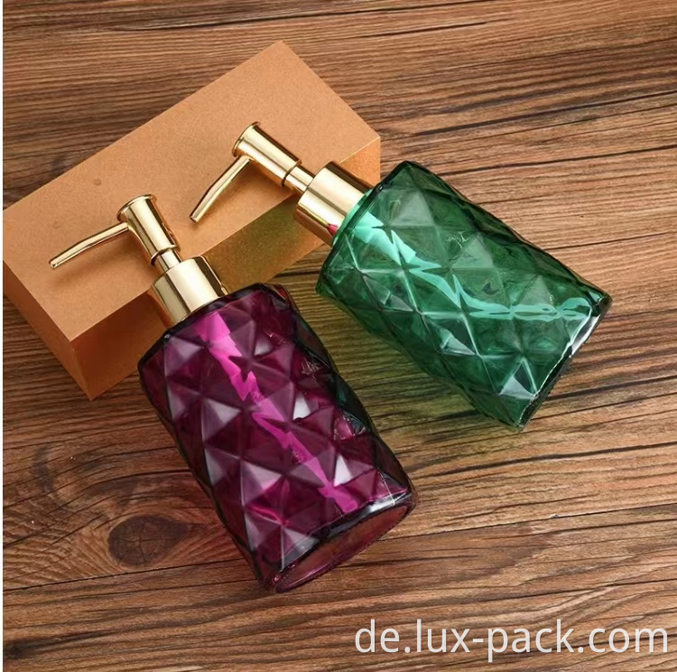 Großhandel kundenspezifische Glas Flüssigkeit Handkörper -Seifenspender Flasche